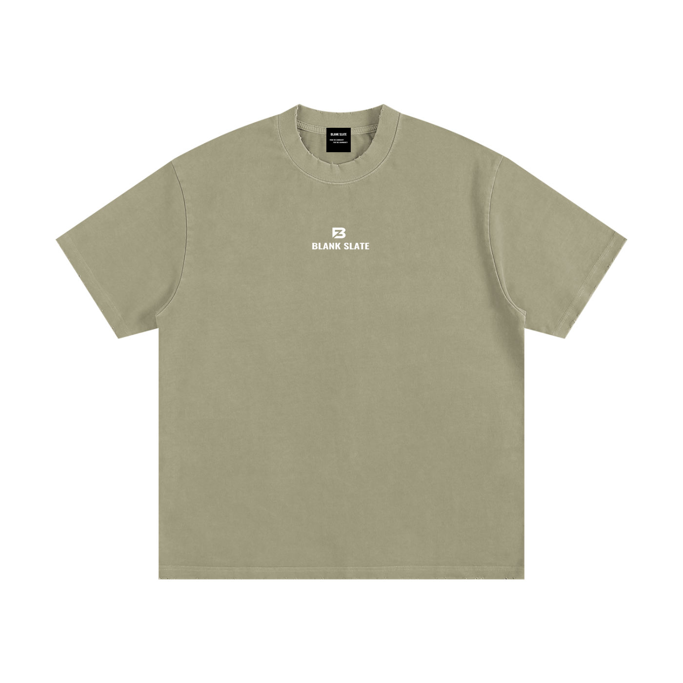 Blank Slate Heavyweight Vintage Washed Frayed T-Shirt