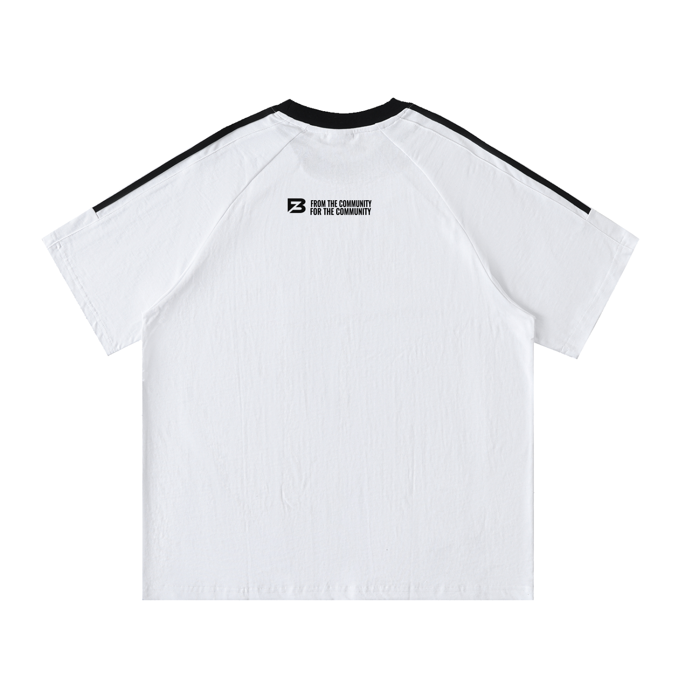 Blank Slate Contrast Tape Crewneck Cotton T-Shirt