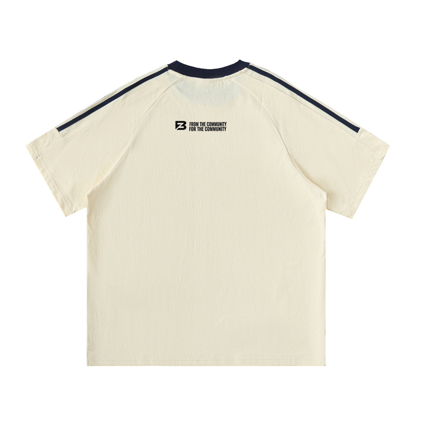 Blank Slate Contrast Tape Crewneck Cotton T-Shirt