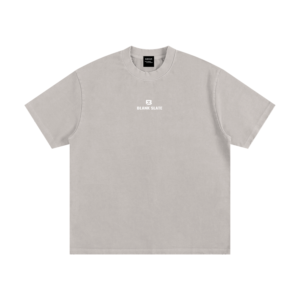 Blank Slate Heavyweight Vintage Washed Frayed T-Shirt