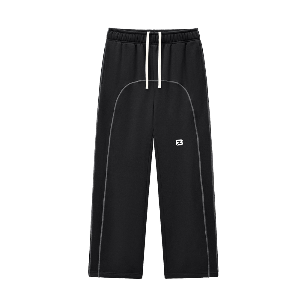 Blank Slate Contrast-Stitched Fleece Sweatpants