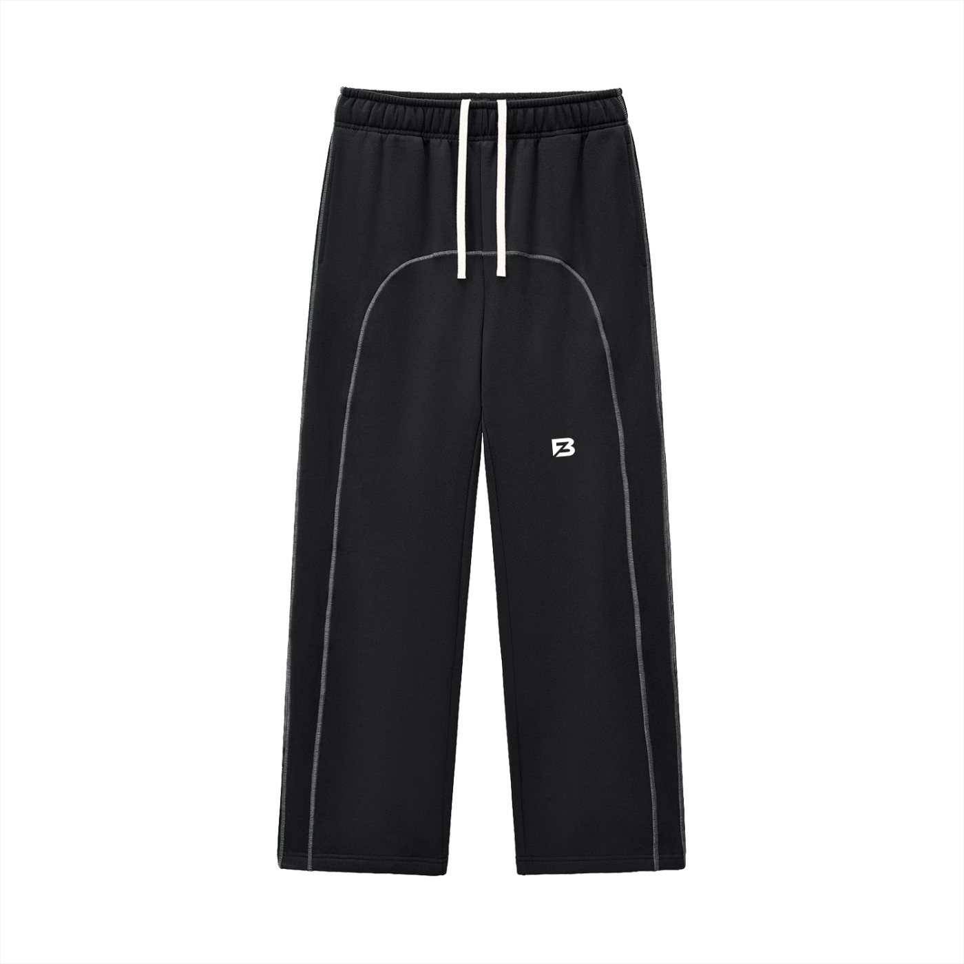 Blank Slate Contrast-Stitched Fleece Sweatpants
