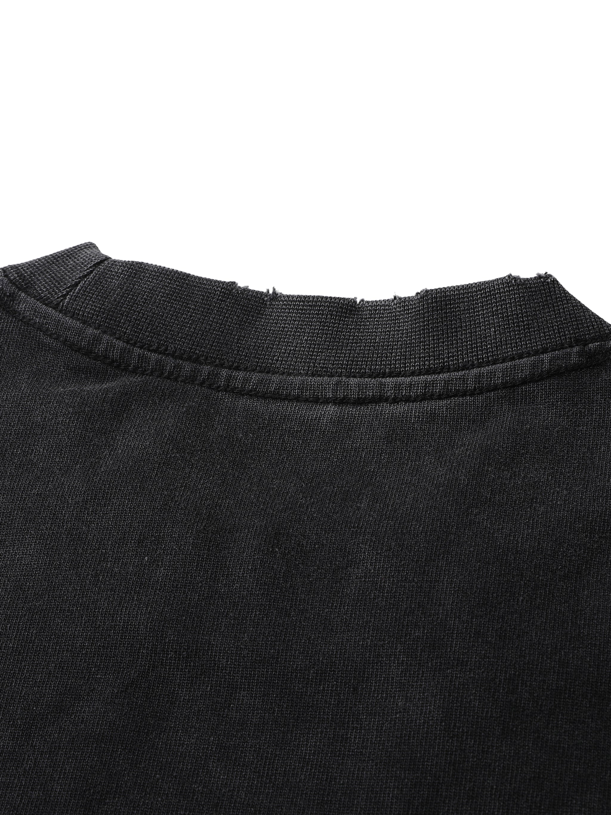 Blank Slate Heavyweight Vintage Washed Frayed T-Shirt