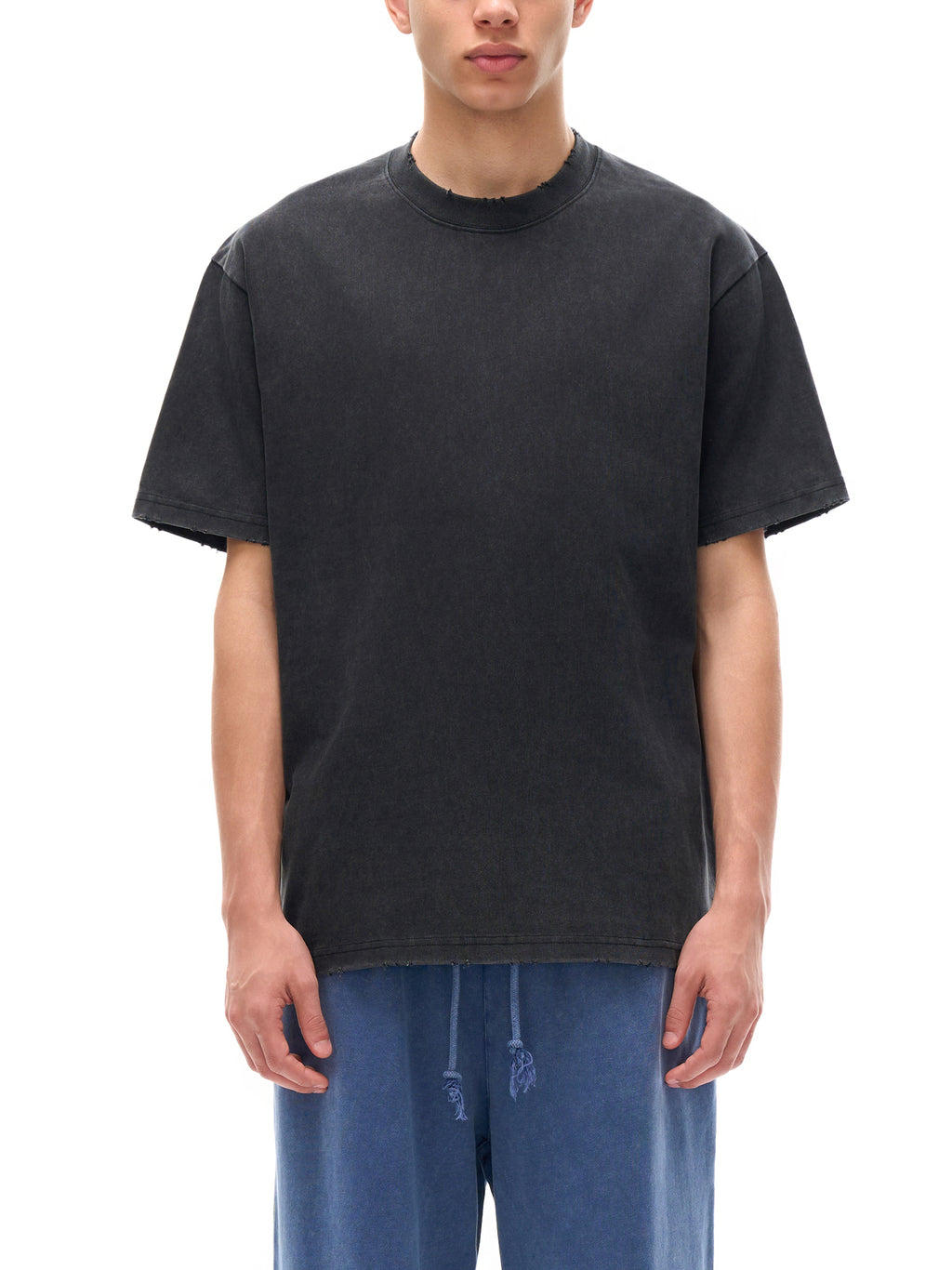 Blank Slate Heavyweight Vintage Washed Frayed T-Shirt