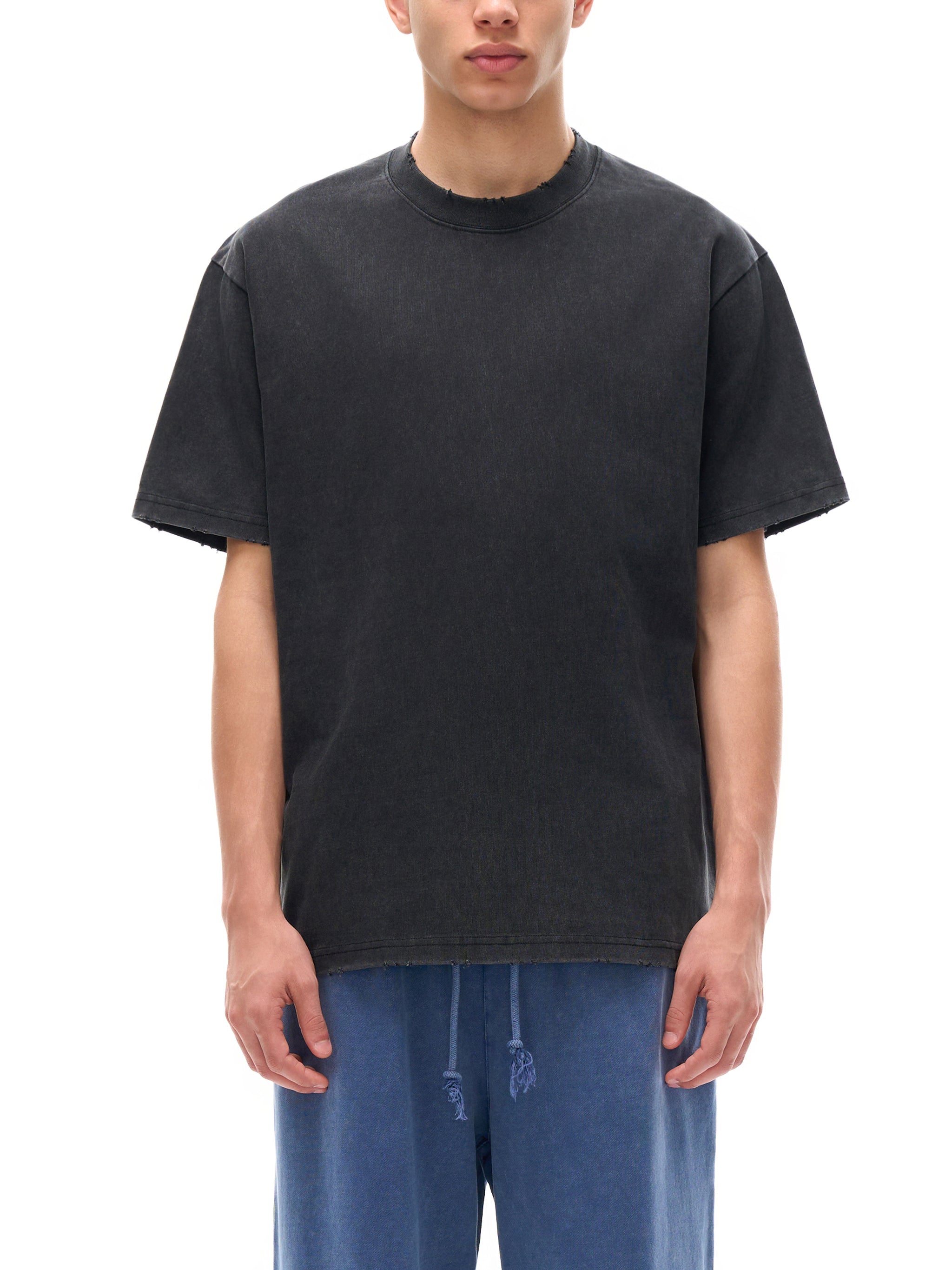 Blank Slate Heavyweight Vintage Washed Frayed T-Shirt